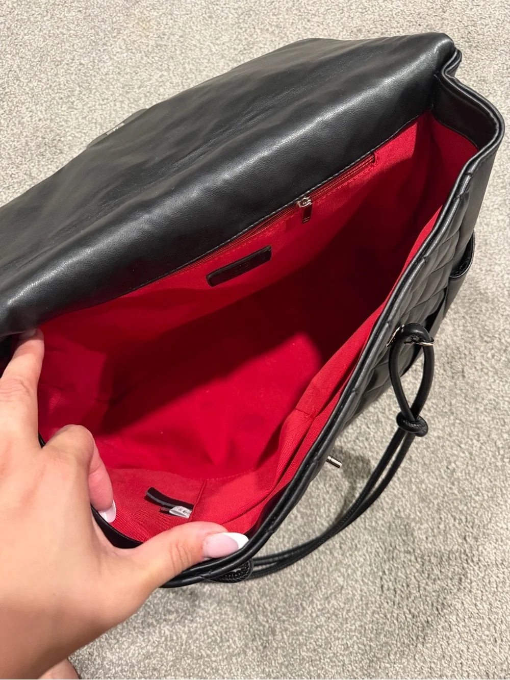 Black tote bag